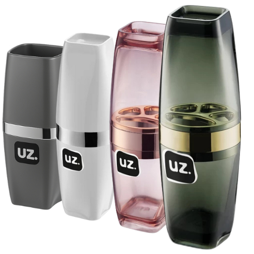 Porta Escova de Dente Transparente Linha Premium c