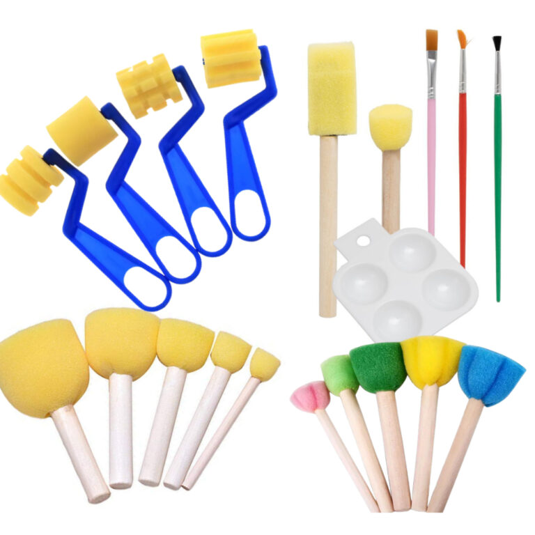 Kit Pincel Batedor Paleta Kit Pintura Artesanato E