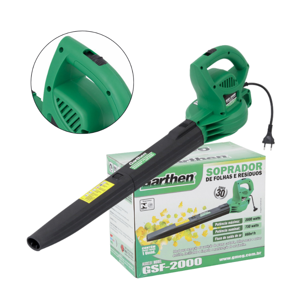 Soprador De Folhas Elétrico Gsf-2000 2000W – Garthen