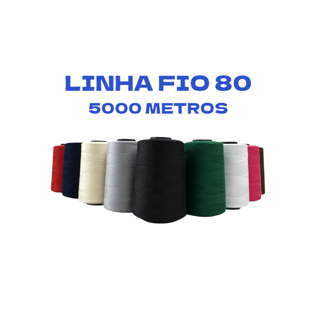 Linha fio 80 cone 5000 metros – Costura,Bordado e Artesanato
