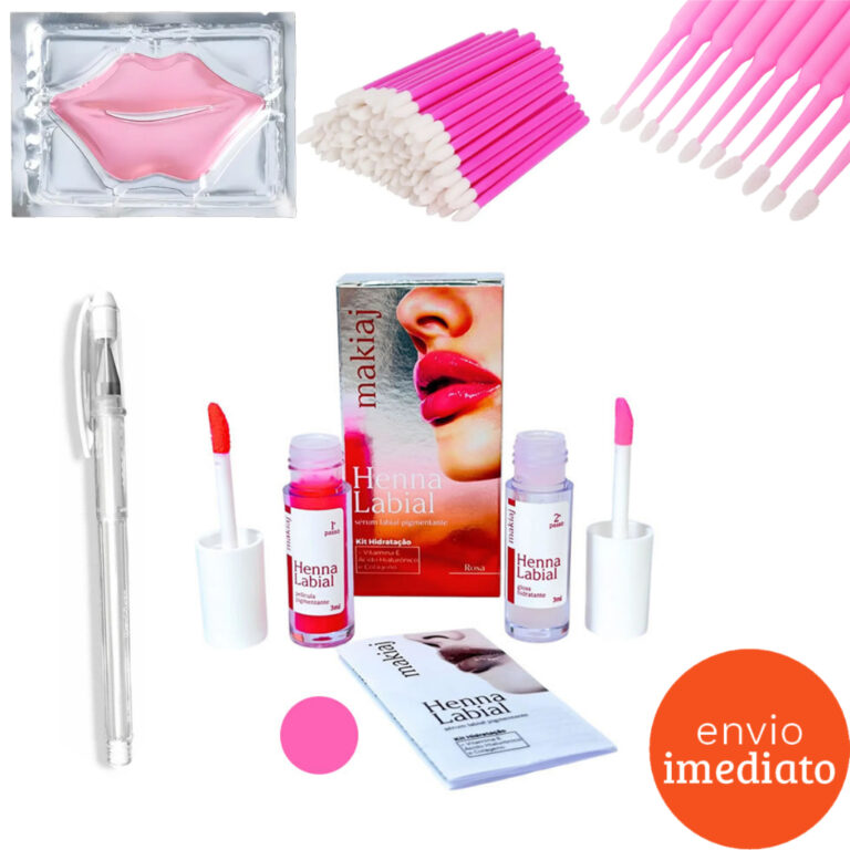 Kit Henna Labial Makiaj Profissional Simples