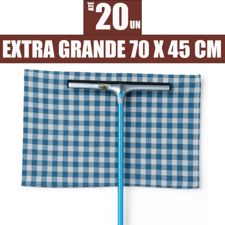 Kit Pano de chão xadrez Extra Grande pano de limp