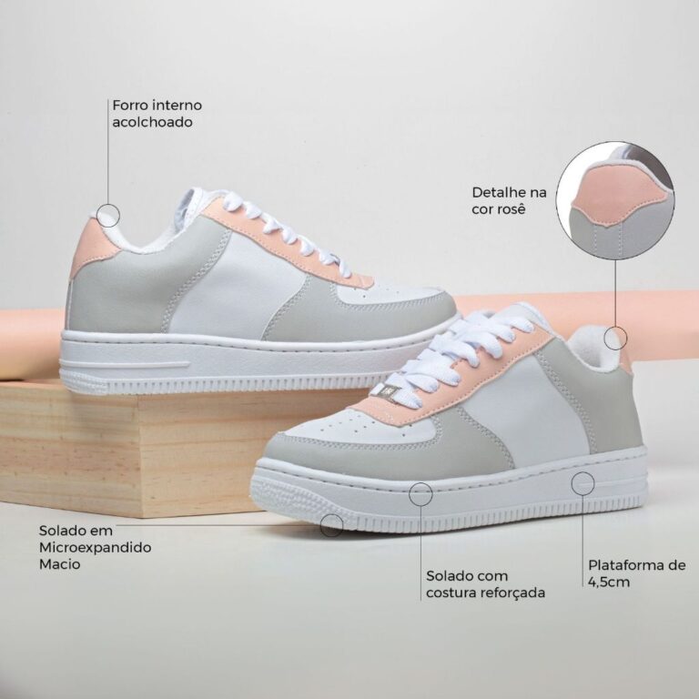 Tenis Casual Masculino e Feminino Unissex Conforto