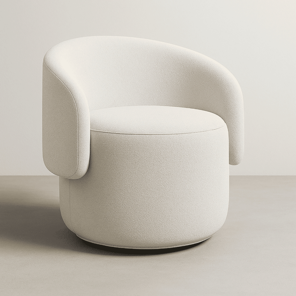Poltrona Decorativa Aisha – Poltrona Para Decoração E Sala De Estar E Recepção Boucle Luxuoso