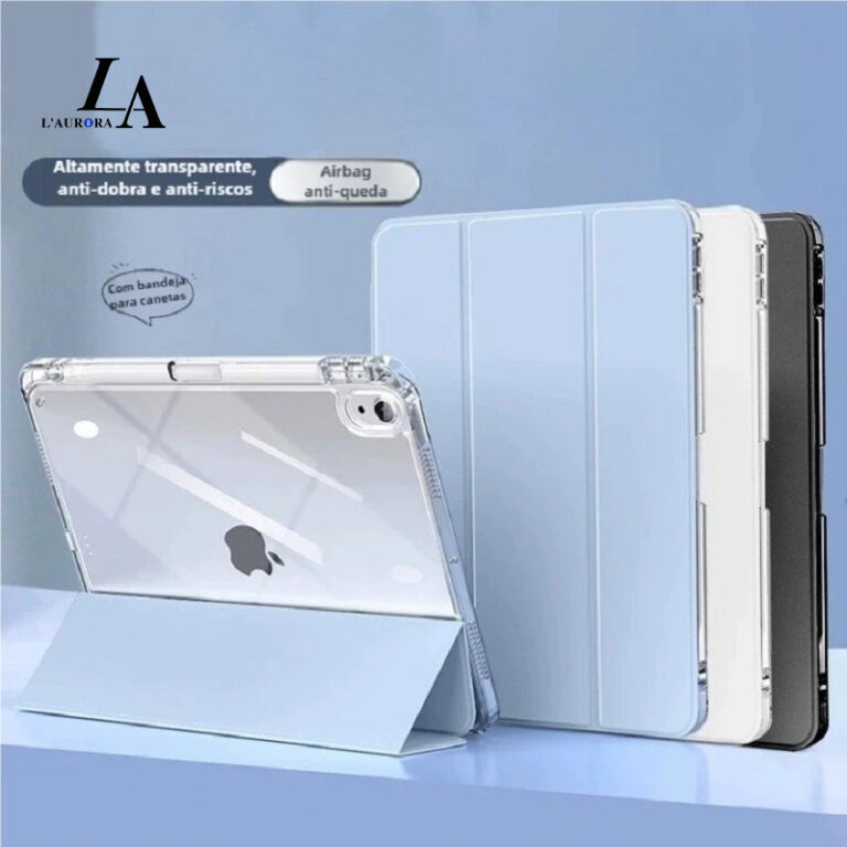 Capa Acrílica Transparente para iPad 5/6/7/8/9/10