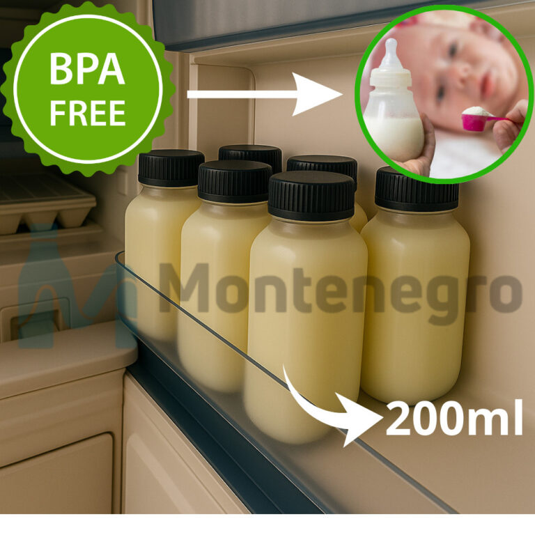 Kit 20 Potes BPA Free 200ml ou 300ml  p/ Leite Mat