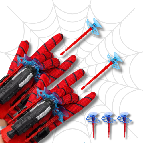 Kit 2 Luva Lançador de Teia Homem Aranha Brinqued