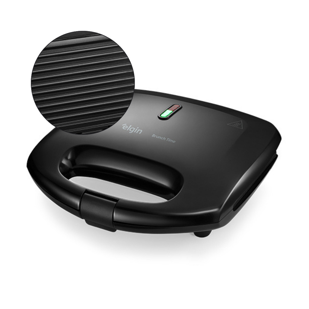 Sanduicheira Grill 2 em 1 Elgin Brunch Time Antiaderente 127v ou 220v
