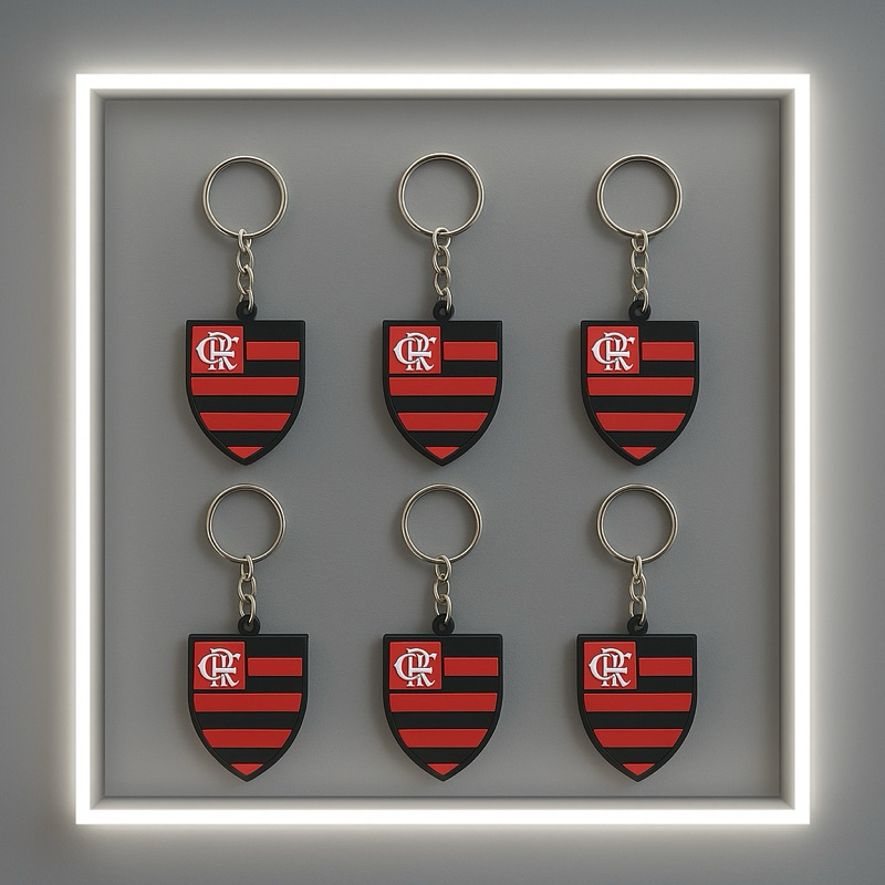 Chaveiro do Flamengo Emborrachado
