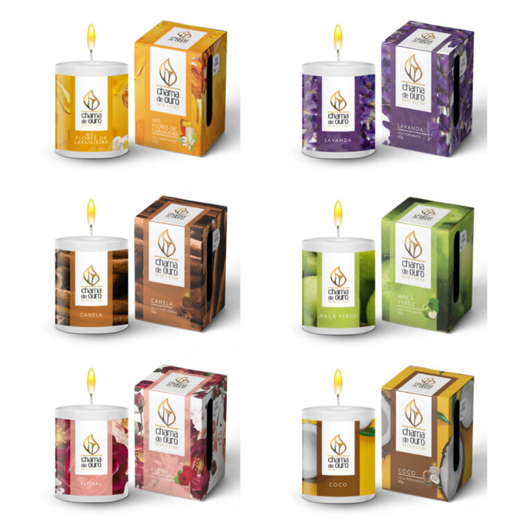 Vela Aromática Decorativa Perfumada 60g com Vári