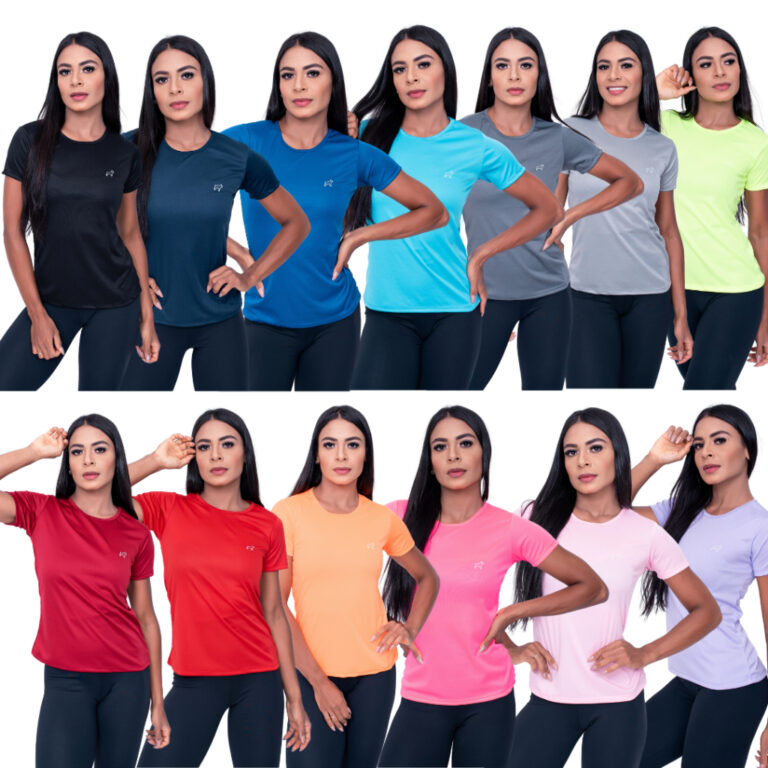 Camiseta Academia Feminina Dry Fit Treino Esportes