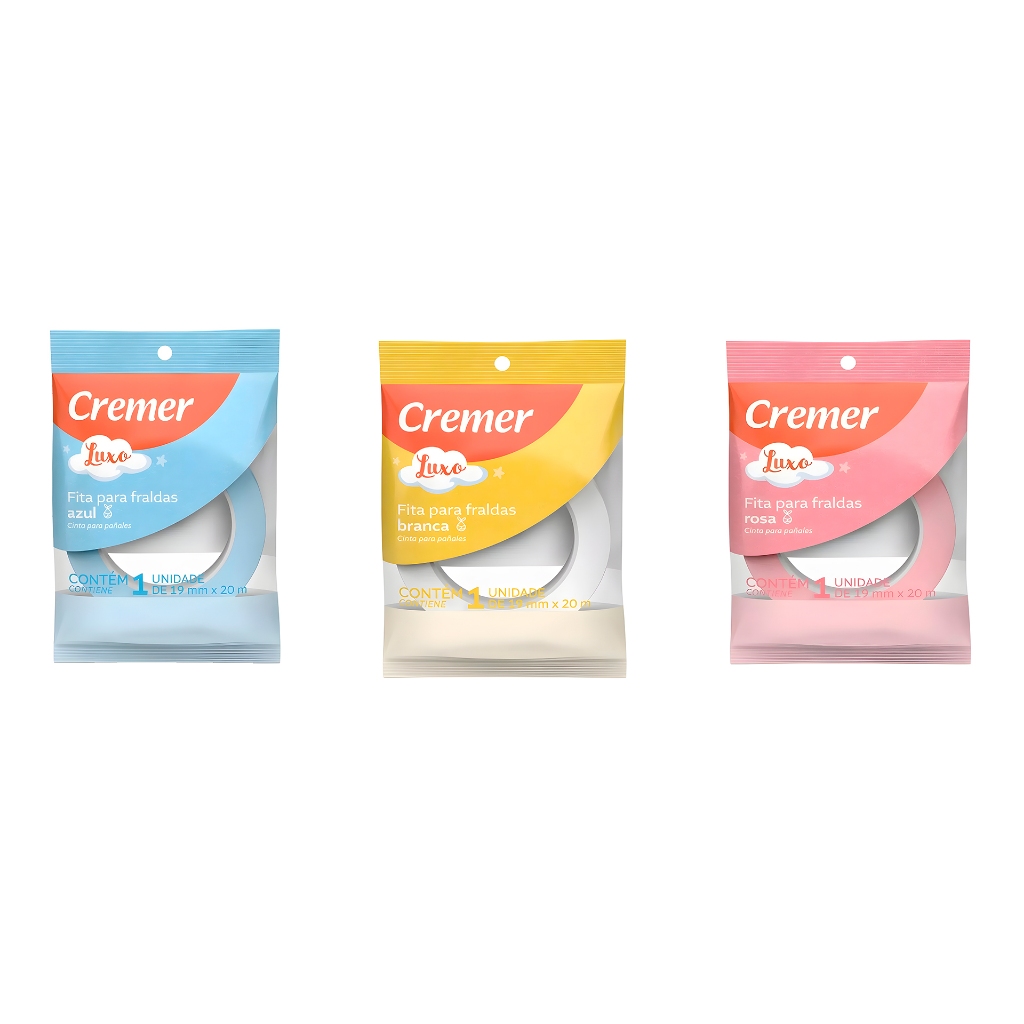 Fita para Fralda de Pano Cremer Kit C/3