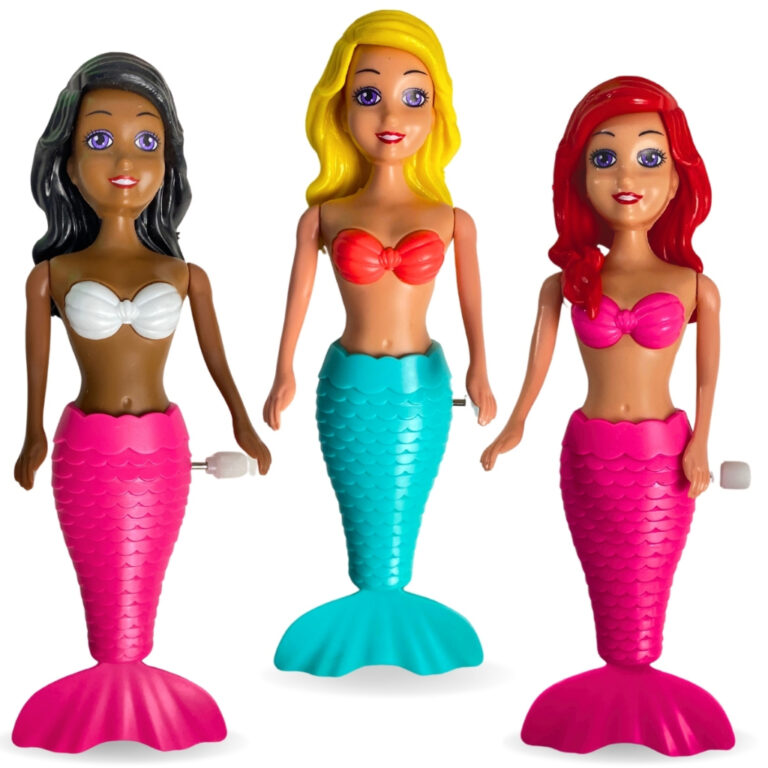 Brinquedo Boneca Sereia A Corda Nada E Movimenta A