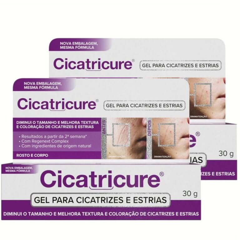 Kit 2x Gel Para Reduzir Cicatrizes e Estrias Cicat