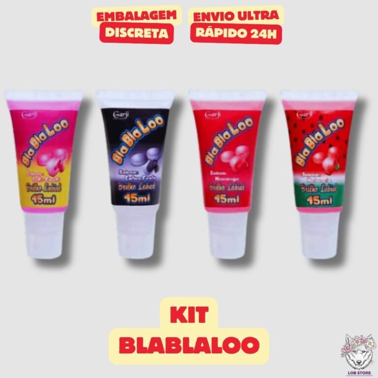 Kit 3 Unidades Blablaloo Brilho Labial Gloss Beij