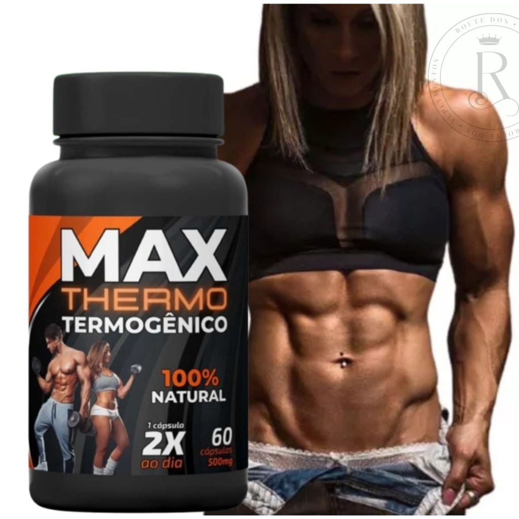 Termogenico Max Thermo 60 Cáps 500Mg – Envio Imediato