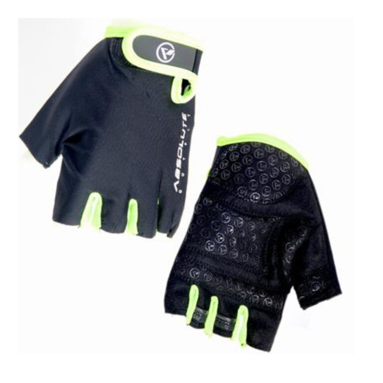 Luva Ciclismo Absolute Outfit Nero Preto/Verde GG