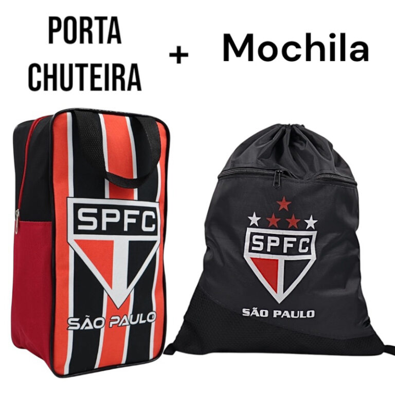 Porta Chuteira + Saco Mochila De Times Futebol Per