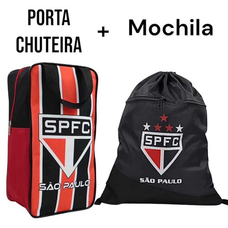 Porta Chuteira + Saco Mochila De Times Futebol Personalizado
