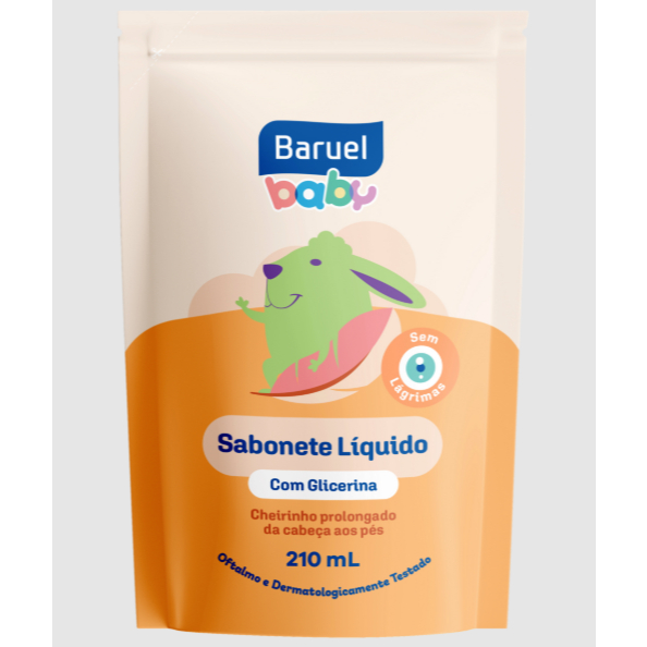 Sabonete Líquido Baruel Baby Glicerina Refil 210m