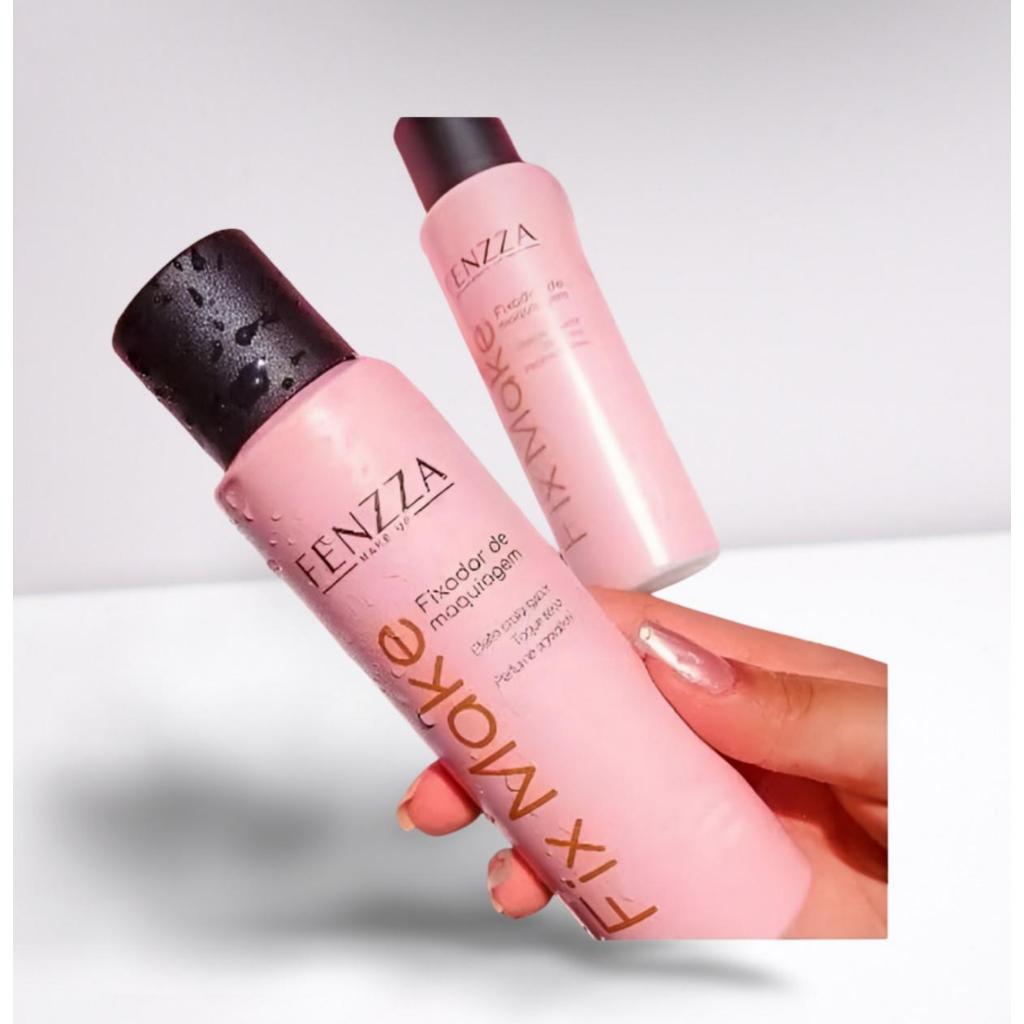 Kit com 4 Fenzza Fixador de Maquiagem Toque Seco Spray Fix Make Up Fixação Prolongada