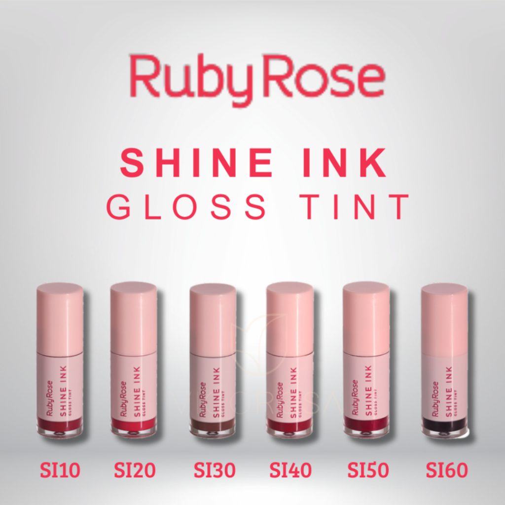 Gloss Tint Lip Tint Shine Ink Ruby Rose Lançamento Linha Rosa