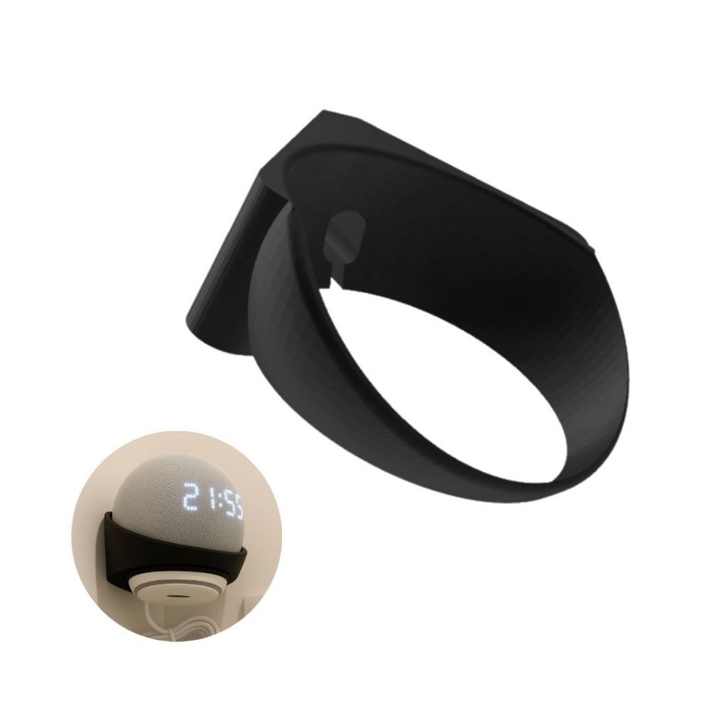 Suporte de Parede Para Alexa Echo Dot 4. Geração  Fixação Segura, Economia de Espaço, Encaixe Perfei