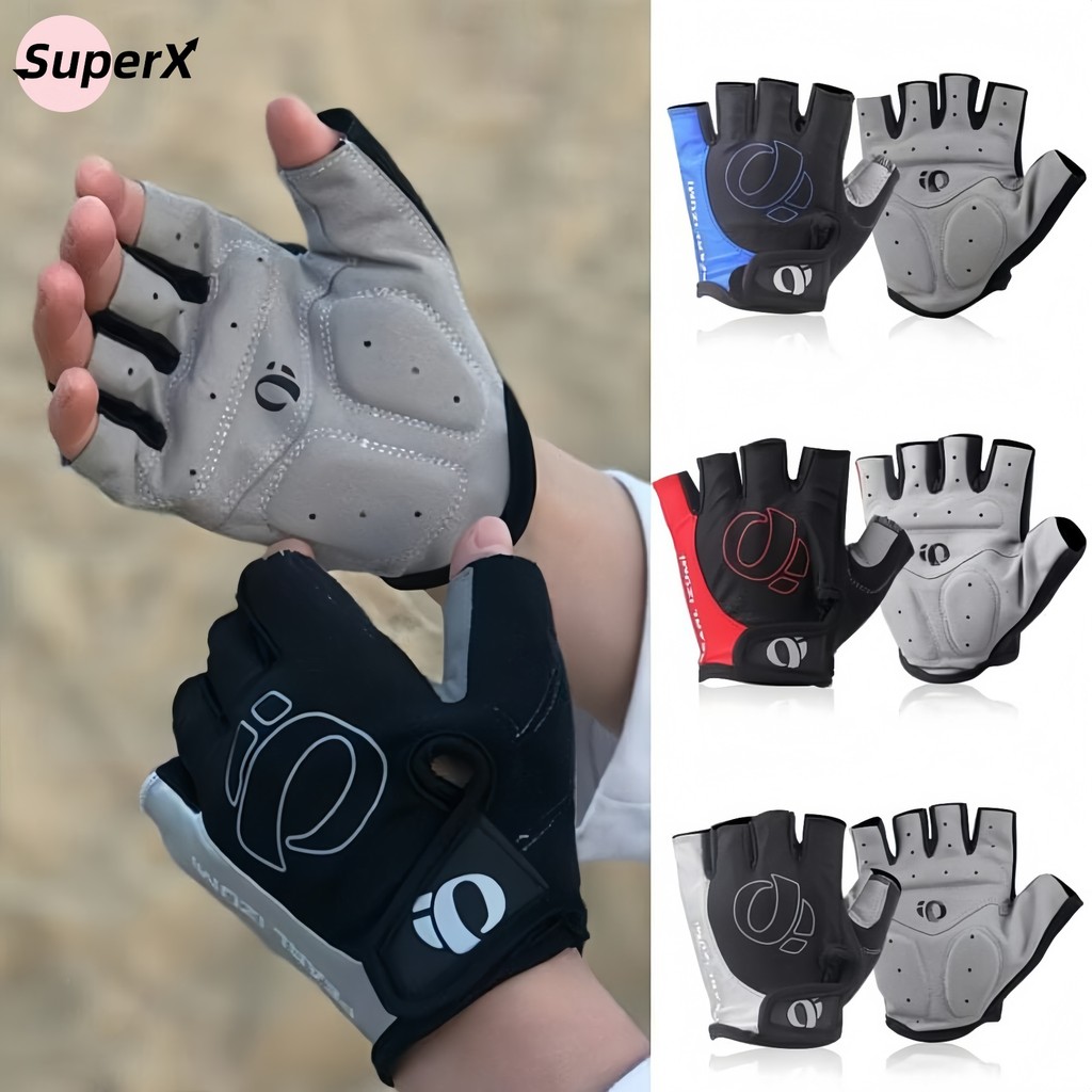 Luva de Ciclismo Masculina Meio Dedo com Gel  Conforto e Proteção para Bicicleta
