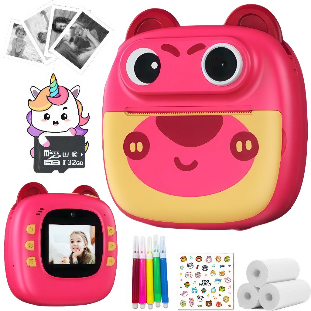 Câmera Instantânea De Impressão Térmica Impressora Para Crianças Vídeo Fotografia NOXMIX