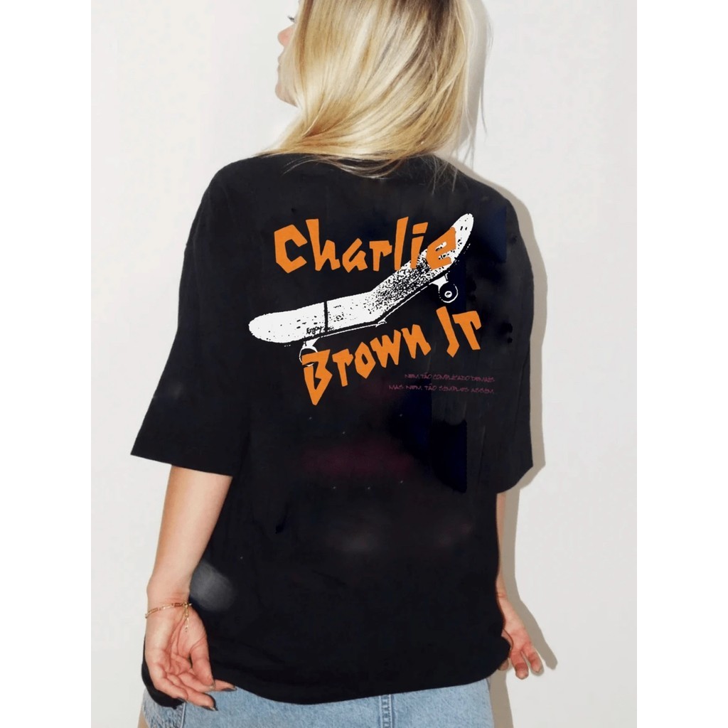Camiseta Básica Estampa Chorão – Preto 2025 unissex frente e costas estampadas