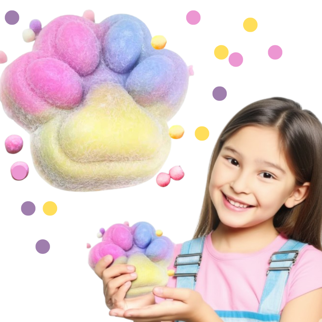 Squishy brinquedo de apertar fidget anti  stress   Patinha Taba Promoção patinha garra gatinho