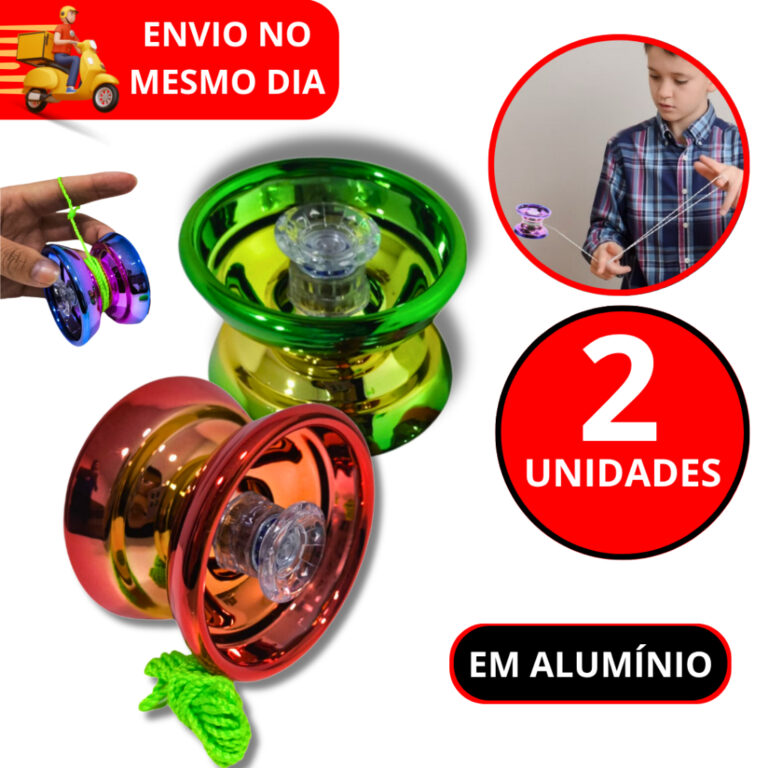 KIT 2 Io-io Yoyo Ioio Yo-yo Ioiô Aluminio Super R