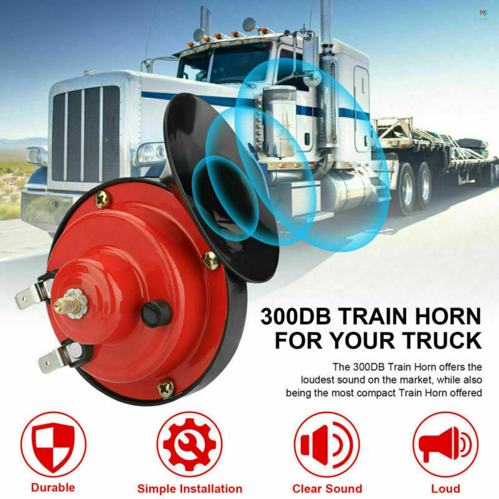 12-V 300dB Buzina De Trem À Prova Dágua Para Carro De Barco De Motocicleta SUV