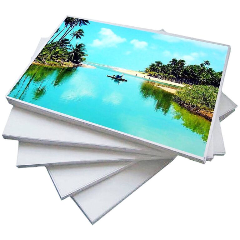 Papel Fotográfico A4 120g Glossy Branco Brilhante