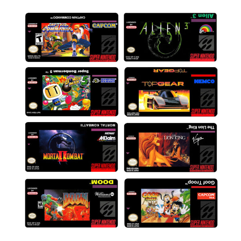 Lote De Labels Adesivas Para Fita Super Nintendo 1