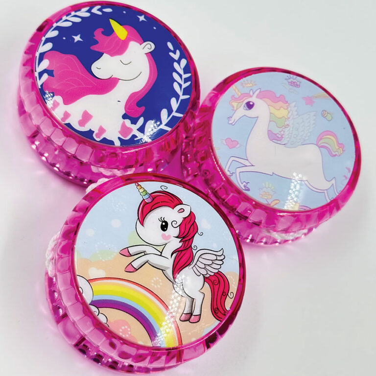 Brinquedo Ioiô Unicórnio Com Luz LED Infantil Ki