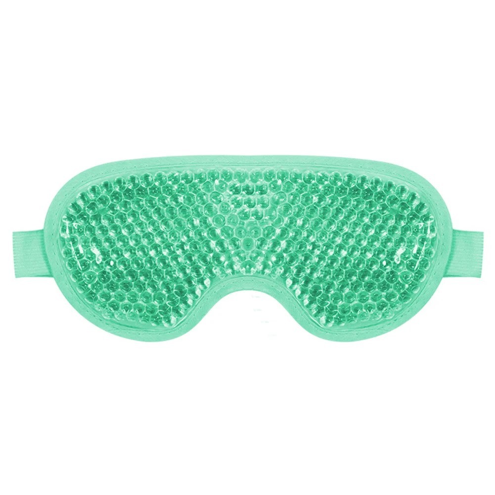 Máscara Gel Térmica Quente Frio Relaxamento Para os Olhos Cor Azul