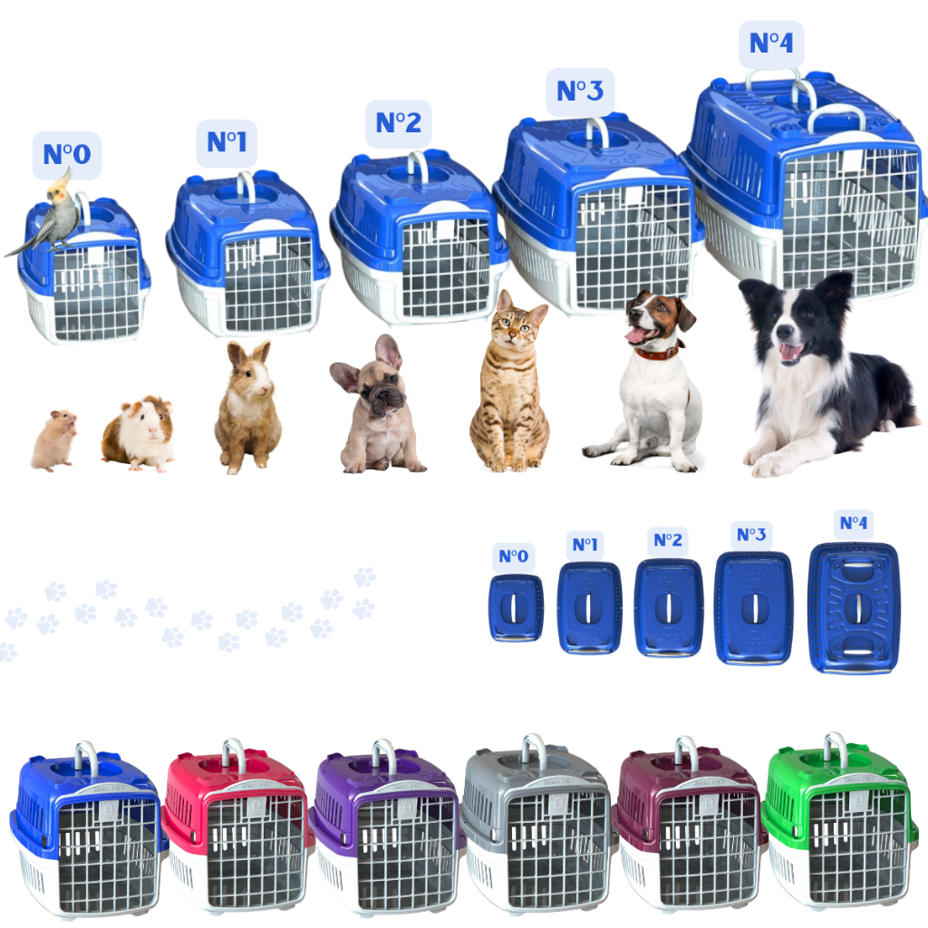 Caixa de Transporte Pet Gatos e Cães Pequeno Médio e Grandes