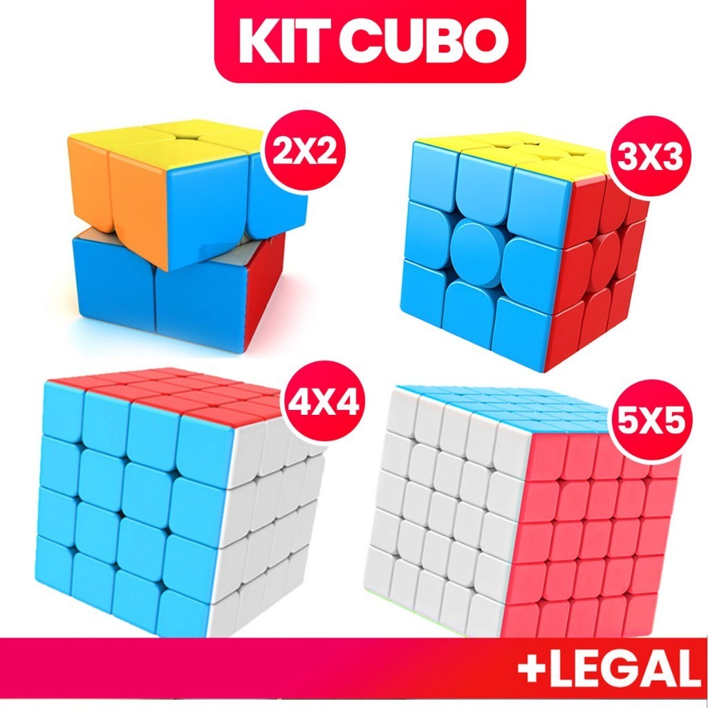 Kit Cubo Mágico Original Profissional Anti-stress Cubo Magico Moyu Brinquedos 2×2/3×3/4×4/5×5/Pirâmi