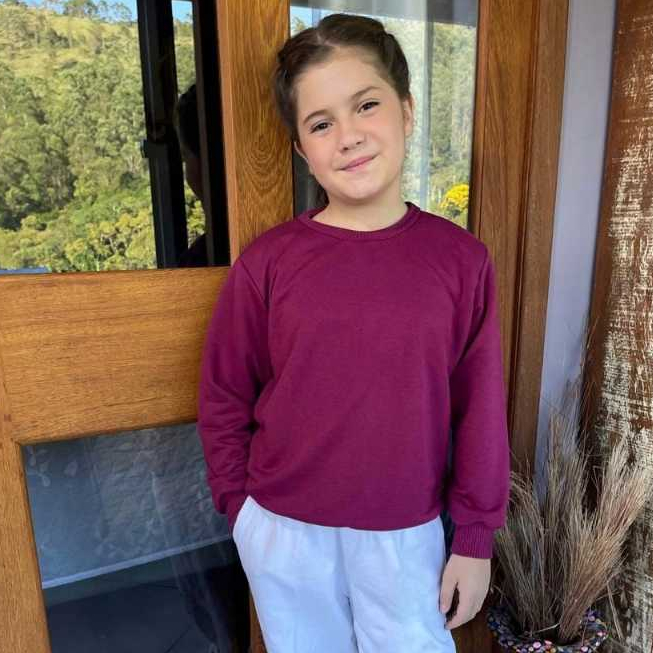 Blusa de Frio Infantil Menina Moletom Moletinho Go