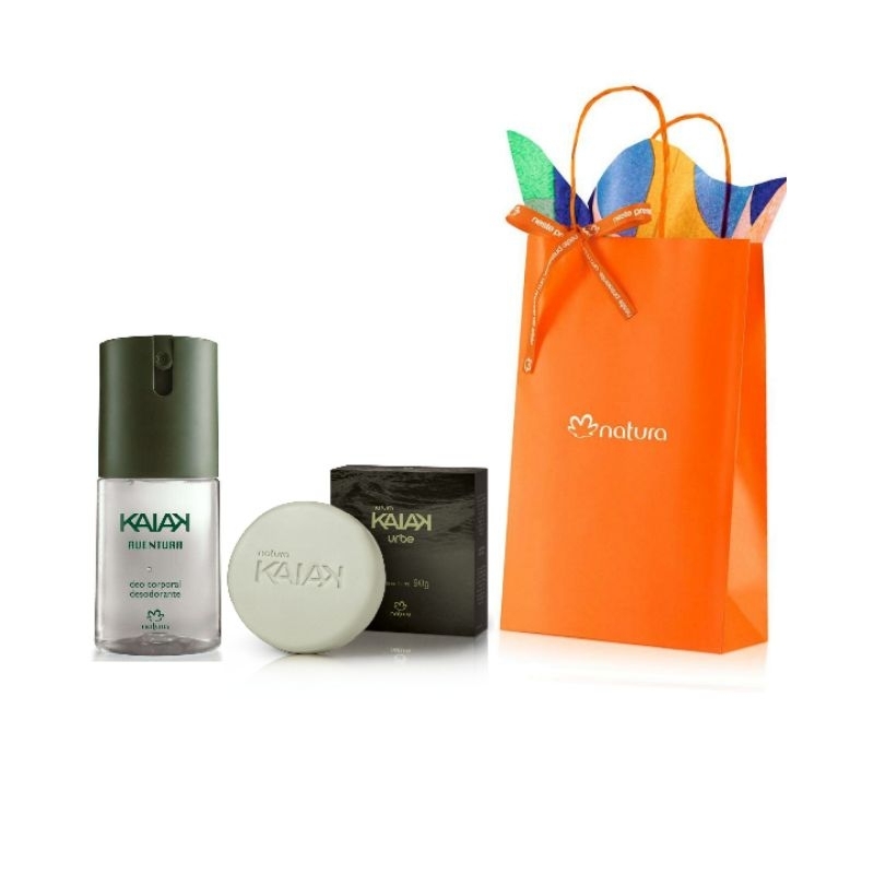 Natura Kaiak Aventura Desodorante e Sabonete Kaiak Classico Masculino Presente Kit