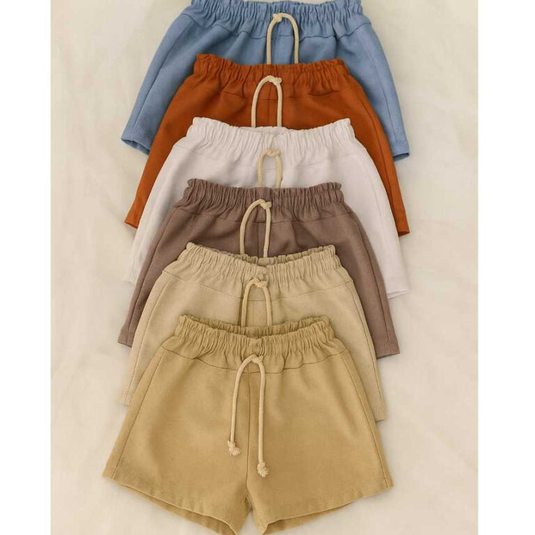 kit 5 Bermudas mauricinho em linho infantil 1,2,4,