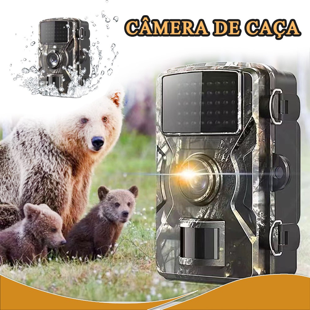 Câmera De Trilha De Visão Noturna De Caça 16mp 1080p Novo