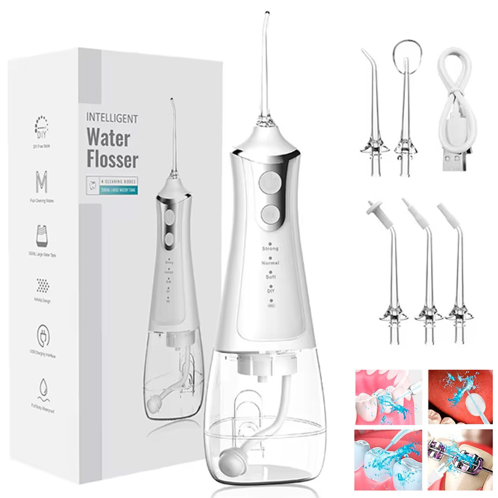 Irrigador Oral Dental Portátil S/ Fio Clean Bucal Limpeza Profunda Jato Higiene Recarregável