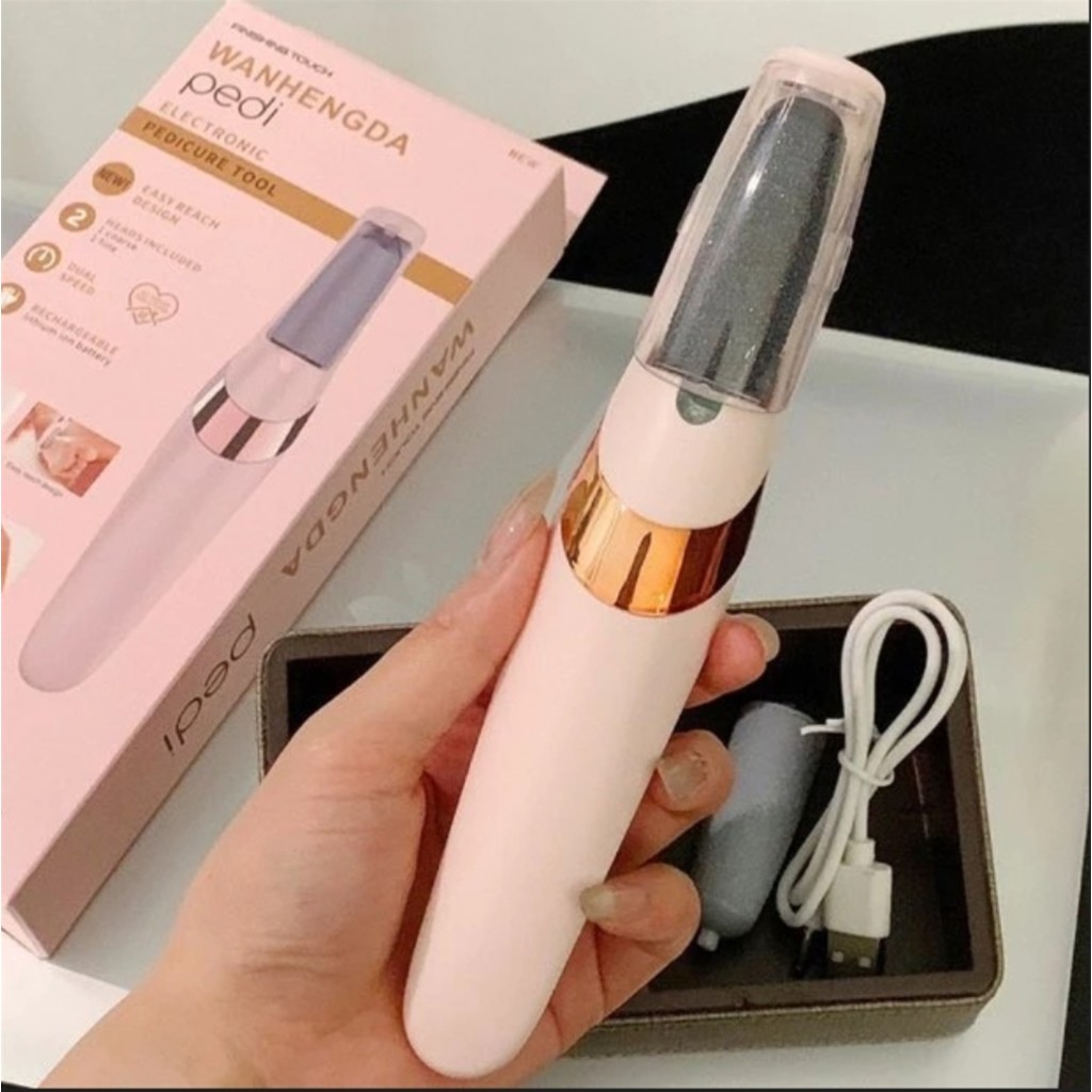 Lixador de Pé Elétrico – Esfoliador Tira Calos Pedicure Portátil USB