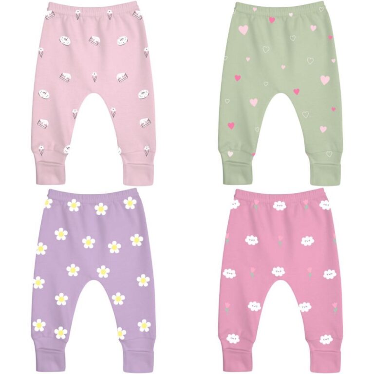Calça Mijão Vira Pé Unid Doctor Baby 100% Algod