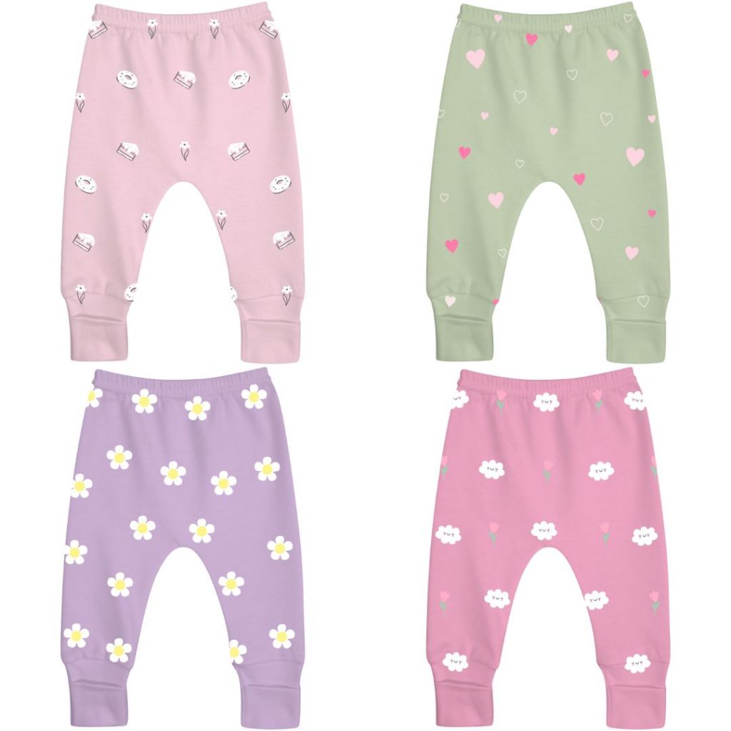 Calça Mijão Vira Pé Unid Doctor Baby 100% Algodão Feminino 2025