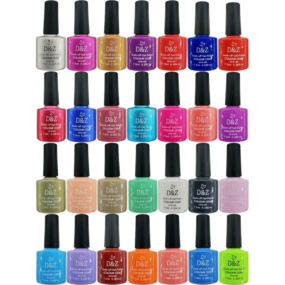 Kit 36 Esmalte em Gel DEZ Bella Rosa Lirio Sioux Real Love Zem KES Girl Fatale Unha Unhas Nail Art