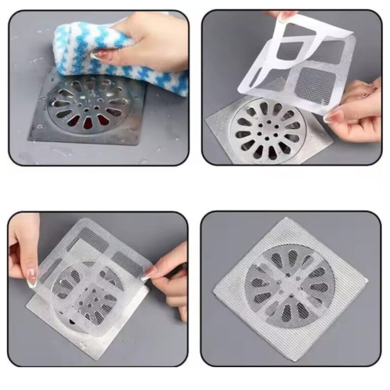 2 Filtros Protetor De Ralo Adesivo 10x10cm