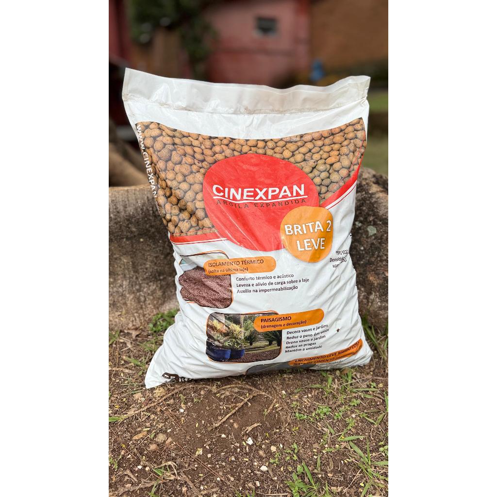 Argila Expandida 25 Litros 9KG – Jardim, Vasos, Decoração e Casa